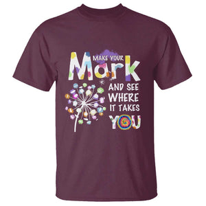 Dot Day T Shirt Polka Dot Make Mark It Takes You International TS02 Maroon Print Your Wear