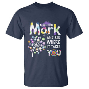 Dot Day T Shirt Polka Dot Make Mark It Takes You International TS02 Navy Print Your Wear