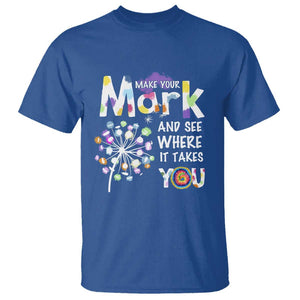 Dot Day T Shirt Polka Dot Make Mark It Takes You International TS02 Royal Blue Print Your Wear