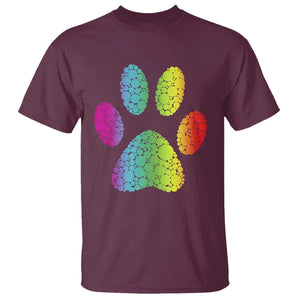 Dot Day T Shirt Polka Dot Dog Paw Dog Lover International TS02 Maroon Print Your Wear