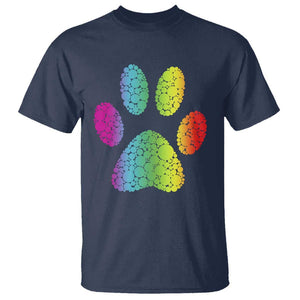 Dot Day T Shirt Polka Dot Dog Paw Dog Lover International TS02 Navy Print Your Wear