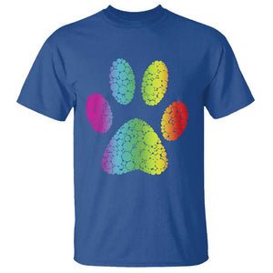 Dot Day T Shirt Polka Dot Dog Paw Dog Lover International TS02 Royal Blue Print Your Wear