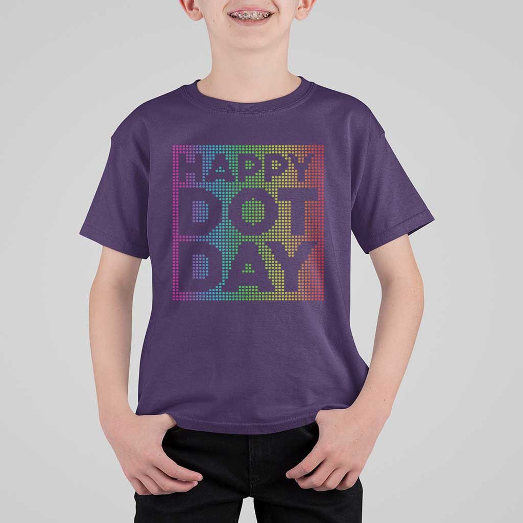Dot Day T Shirt For Kid Colorful Polka Dot Happy TS02 Purple Print Your Wear