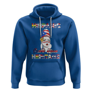 Puerto Rican Woman Hispanic Heritage Hoodie Boricua Puerto Rico TS02 Royal Blue Printyourwear