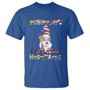 Puerto Rican Woman Hispanic Heritage T Shirt Boricua Puerto Rico TS02 Royal Blue Printyourwear