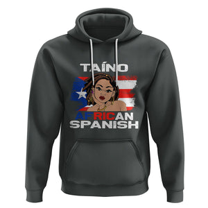 Puerto Rico Hispanic Heritage Hoodie Taino African Spanish Roots TS02 Dark Heather Printyourwear