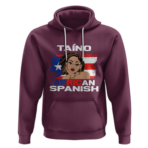 Puerto Rico Hispanic Heritage Hoodie Taino African Spanish Roots TS02 Maroon Printyourwear