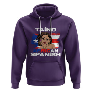 Puerto Rico Hispanic Heritage Hoodie Taino African Spanish Roots TS02 Purple Printyourwear