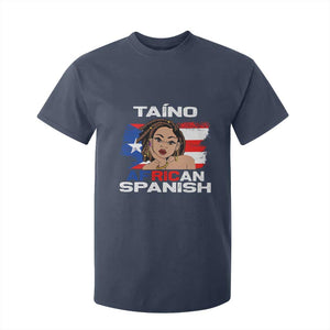 Afro Puerto Rico Hispanic Heritage T Shirt For Kid Taino African Spanish Roots TS02 Navy Print Your Wear