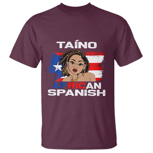 Puerto Rico Hispanic Heritage T Shirt Taino African Spanish Roots TS02 Maroon Printyourwear