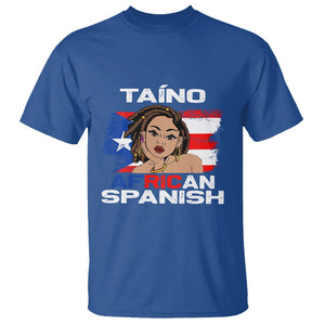 Puerto Rico Hispanic Heritage T Shirt Taino African Spanish Roots TS02 Royal Blue Printyourwear