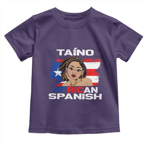 Afro Puerto Rico Hispanic Heritage Toddler T Shirt Taino African Spanish Roots TS02 Purple Print Your Wear