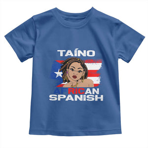 Afro Puerto Rico Hispanic Heritage Toddler T Shirt Taino African Spanish Roots TS02 Royal Blue Print Your Wear