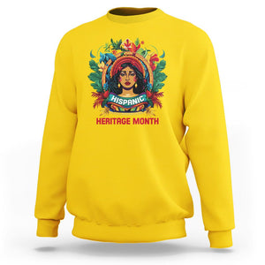 Hispanic Heritage Month Sweatshirt Proud Hispanic Woman Latino TS02 Daisy Printyourwear