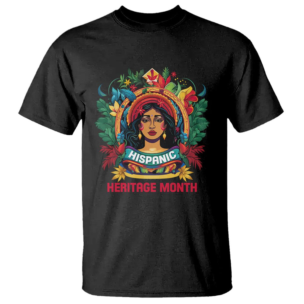 Hispanic Heritage Month T Shirt Proud Hispanic Woman Latino TS02 Black Printyourwear