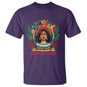 Hispanic Heritage Month T Shirt Proud Hispanic Woman Latino TS02 Purple Printyourwear