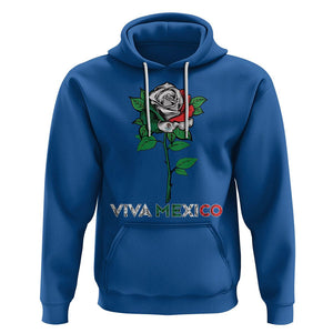 Mexican Independence Day Hoodie Viva Mexico Flag Rose Latino Hispanic Pride TS02 Royal Blue Printyourwear