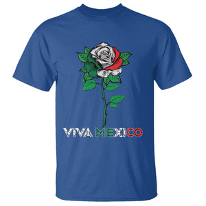 Mexican Independence Day T Shirt Viva Mexico Flag Rose Latino Hispanic Pride TS02 Royal Blue Printyourwear