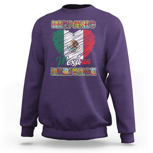 Hispanic Mexican Heritage Sweatshirt Mexico Flag Latina Pride TS02 Purple Printyourwear