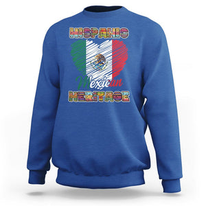 Hispanic Mexican Heritage Sweatshirt Mexico Flag Latina Pride TS02 Royal Blue Printyourwear