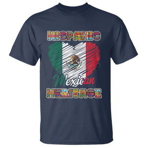 Hispanic Mexican Heritage T Shirt Mexico Flag Latina Pride TS02 Navy Printyourwear