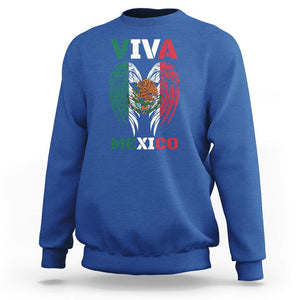 Hispanic Heritage Month Mexico Sweatshirt Viva Mexico Mexican Flag TS02 Royal Blue Printyourwear