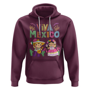 Hispanic Heritage Month Mexico Hoodie Viva Mexico Cute Kids Mexican TS02 Maroon Printyourwear