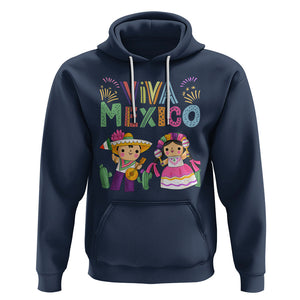 Hispanic Heritage Month Mexico Hoodie Viva Mexico Cute Kids Mexican TS02 Navy Printyourwear