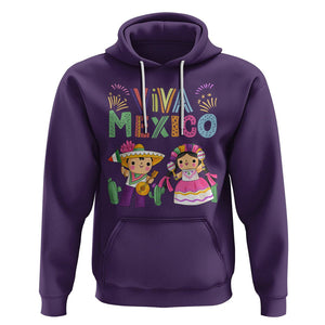 Hispanic Heritage Month Mexico Hoodie Viva Mexico Cute Kids Mexican TS02 Purple Printyourwear