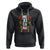 Hispanic Heritage Month Mexico Hoodie Mexicana Flowers Mexican Pride TS02 Black Printyourwear