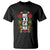 Hispanic Heritage Month Mexico T Shirt Mexicana Flowers Mexican Pride TS02 Black Printyourwear