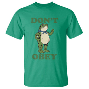 Don't Obey Portland Frog T Shirt Resist Inflatable Frogs Protest TS02 Irish Green Print Your Wear