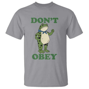 Don't Obey Portland Frog T Shirt Resist Inflatable Frogs Protest TS02 Sport Gray Print Your Wear