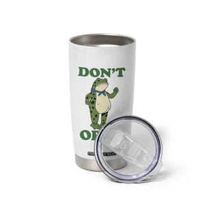 Don't Obey Portland Frog Tumbler Cup Resist Inflatable Frogs Protest TS02 Print Your Wear