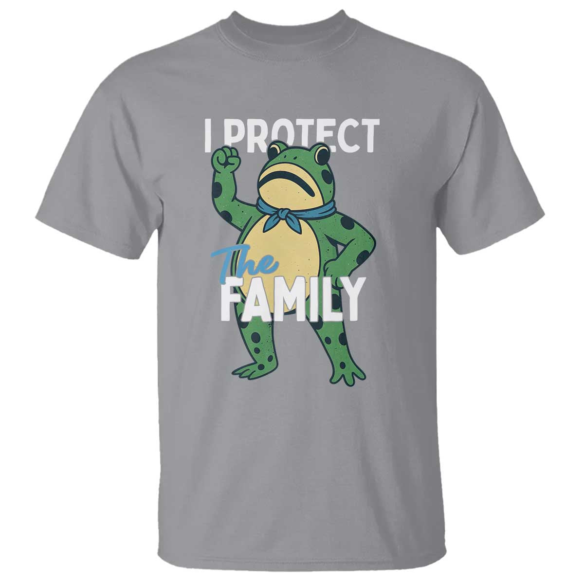 Activist Portland Frog T Shirt I Protect the Family Protest Statement TS02 Sport Gray Print Your Wear