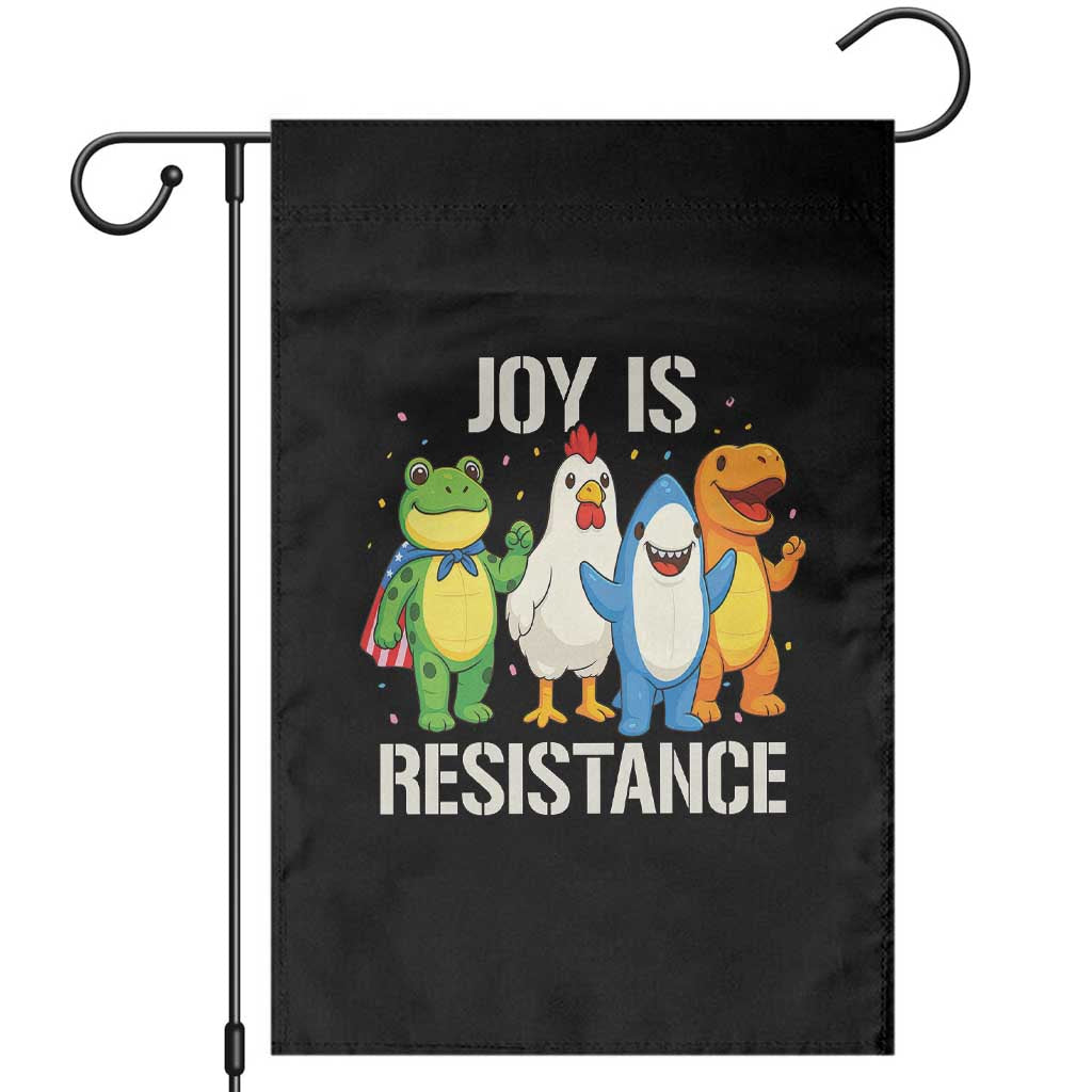 Portland Protest Inflatable Mascot Parade Garden Flag Joy Is Resistance Resist Frog Shark Chicken Dino TS02 Black Print Your Wear
