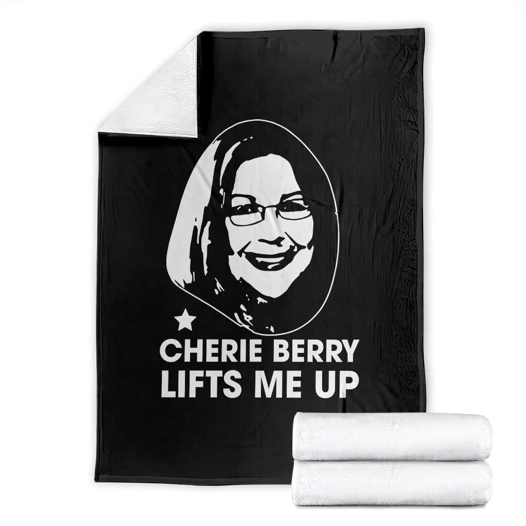 Cherie Berry Lifts Me Up Throw Blanket Elevator Tribute Funny NC Meme TS02 Black Print Your Wear