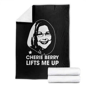 Cherie Berry Lifts Me Up Throw Blanket Elevator Tribute Funny NC Meme TS02 Black Print Your Wear