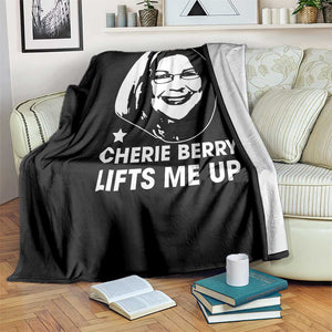 Cherie Berry Lifts Me Up Throw Blanket Elevator Tribute Funny NC Meme TS02 Print Your Wear