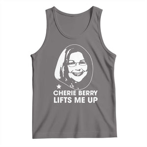 Cherie Berry Lifts Me Up Tank Top Elevator Tribute Funny NC Meme TS02 Deep Heather Print Your Wear