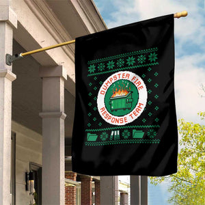 Funny Dumpster Fire Response Team Garden Flag Office Party Holiday Chaos Humor TS02 Print Your Wear
