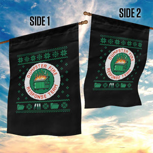 Funny Dumpster Fire Response Team Garden Flag Office Party Holiday Chaos Humor TS02 Print Your Wear