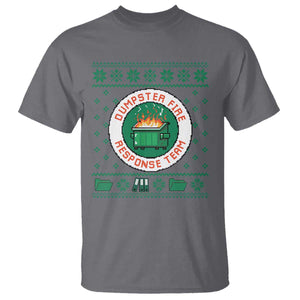 Funny Dumpster Fire Response Team T Shirt Office Party Holiday Chaos Humor TS02 Charcoal Print Your Wear