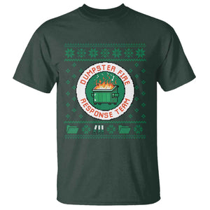 Funny Dumpster Fire Response Team T Shirt Office Party Holiday Chaos Humor TS02 Dark Forest Green Print Your Wear