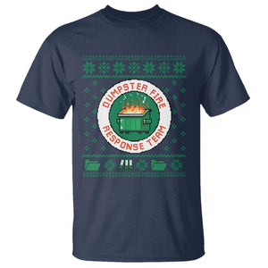 Funny Dumpster Fire Response Team T Shirt Office Party Holiday Chaos Humor TS02 Navy Print Your Wear