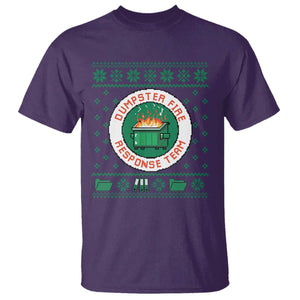 Funny Dumpster Fire Response Team T Shirt Office Party Holiday Chaos Humor TS02 Purple Print Your Wear