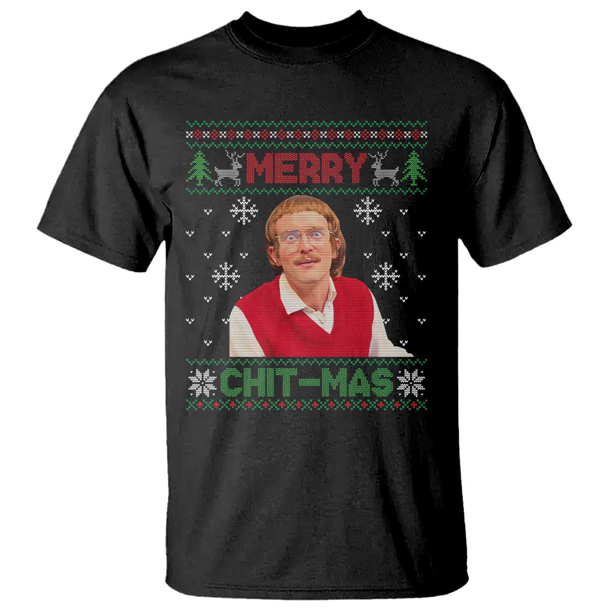 Funny Chit Christmas Merry Chit-Mas T Shirt Retro Holiday Humor TS02 Black Print Your Wear