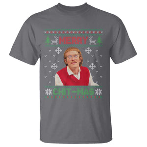 Funny Chit Christmas Merry Chit-Mas T Shirt Retro Holiday Humor TS02 Charcoal Print Your Wear