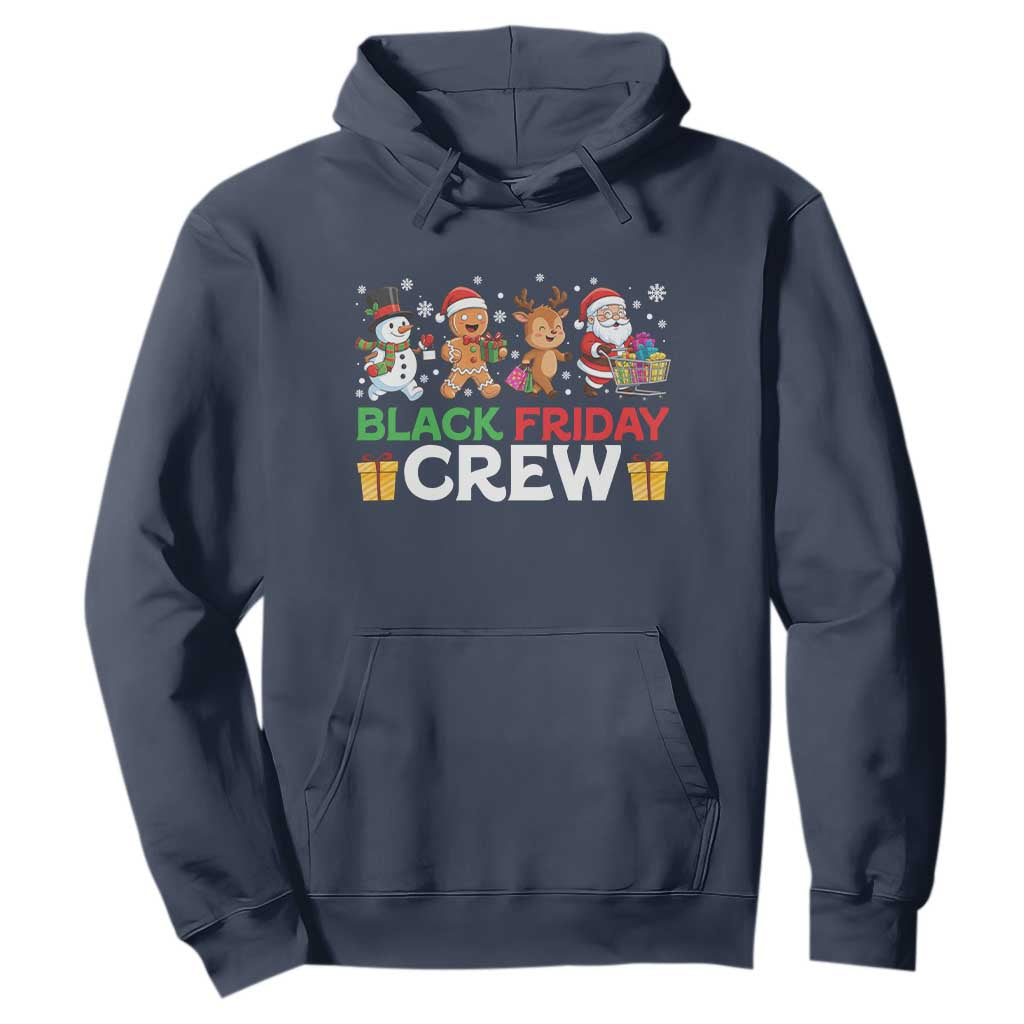 Black Friday Crew Christmas Hoodie Funny Holiday Shopping Squad TS02 Navy Print Your Wear