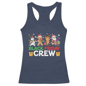 Black Friday Crew Christmas Racerback Tank Top Funny Holiday Shopping Squad TS02 Navy Print Your Wear
